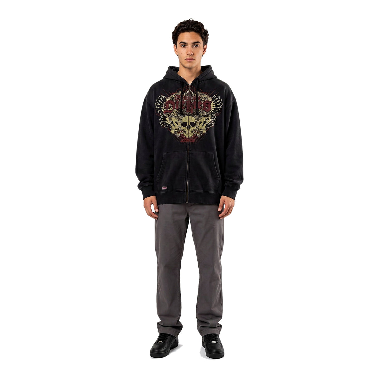 Man in the all-over print emo hoodie, Y2K streetwear (print 4)