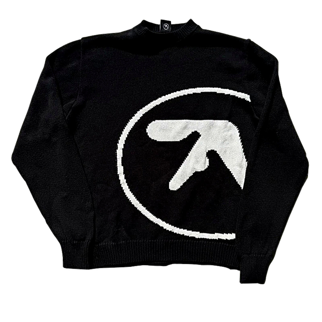 Oversized knit graphic sweater — product photo