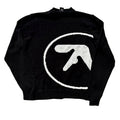 Oversized knit graphic sweater — product photo