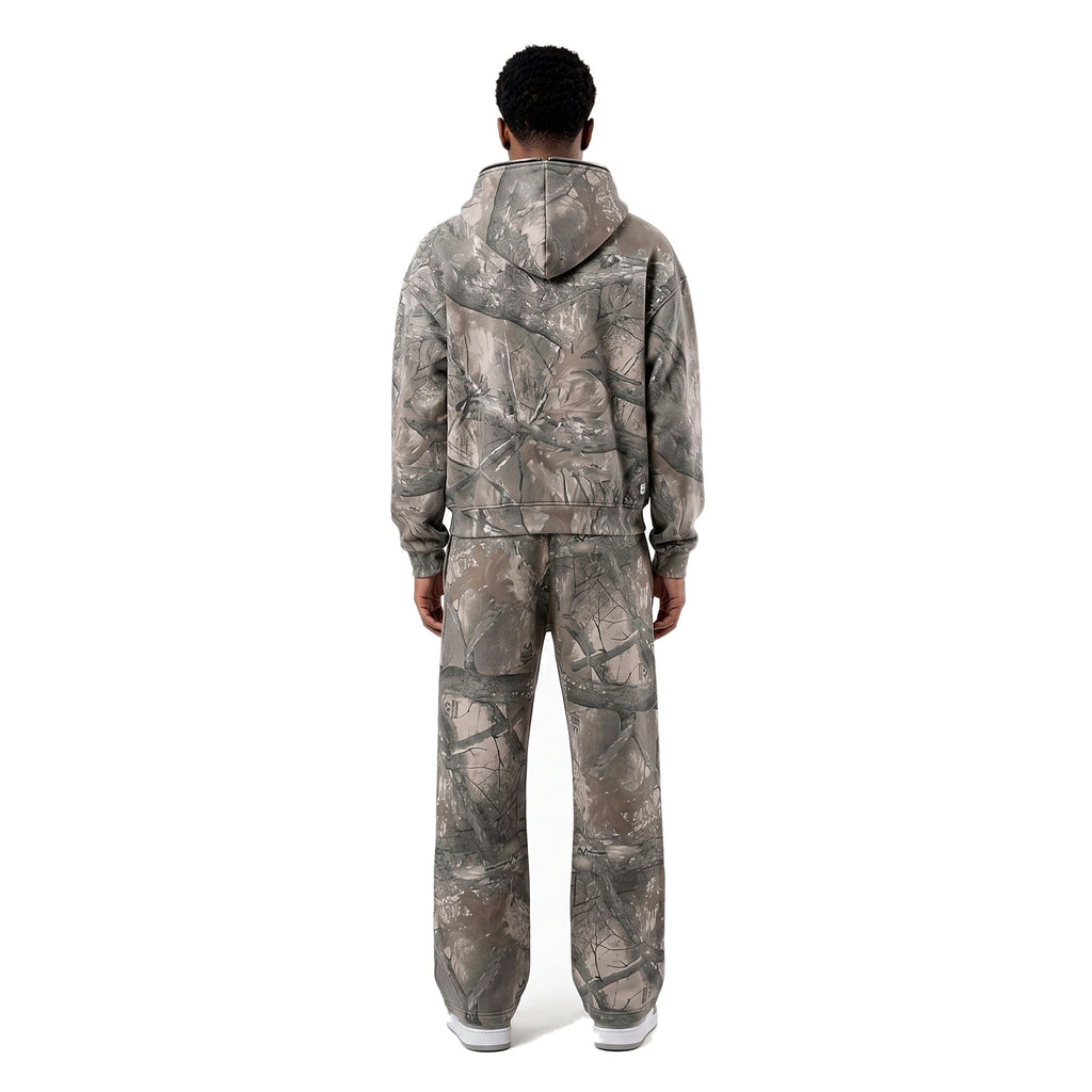 Camo Two-Piece Set — zip back view