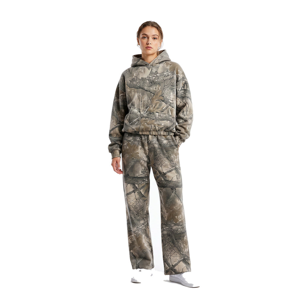 Camo Two-Piece Set pullover — female