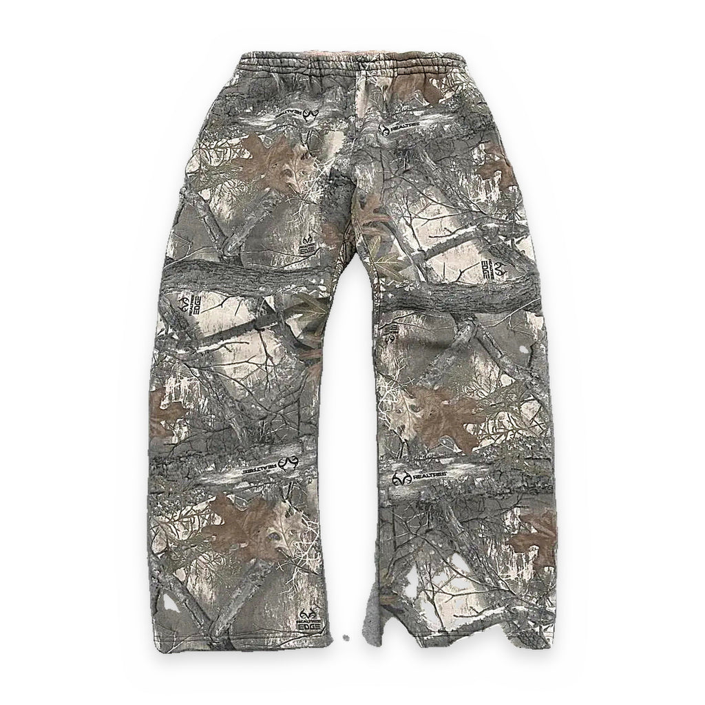 Camo matching sweatsuit set — back view
