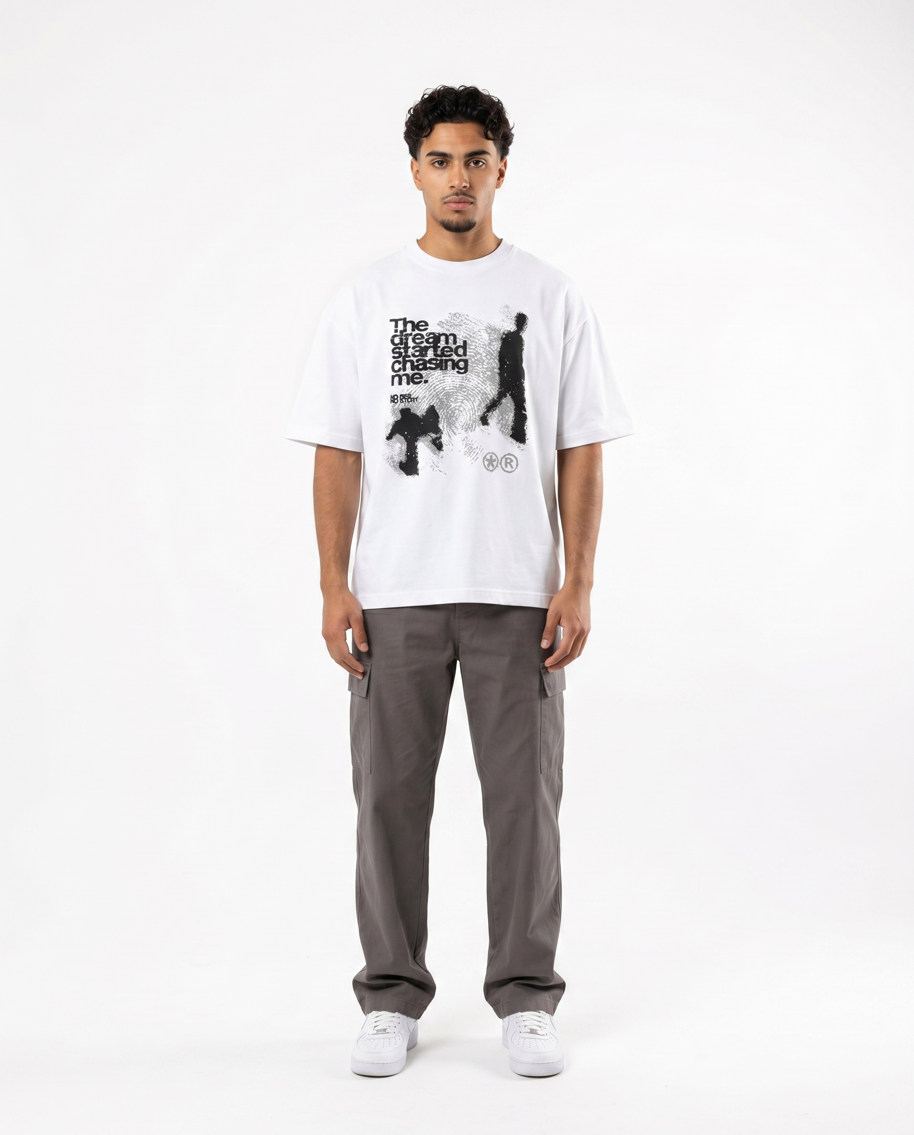 The Dream Started Chasing Me Tee on model