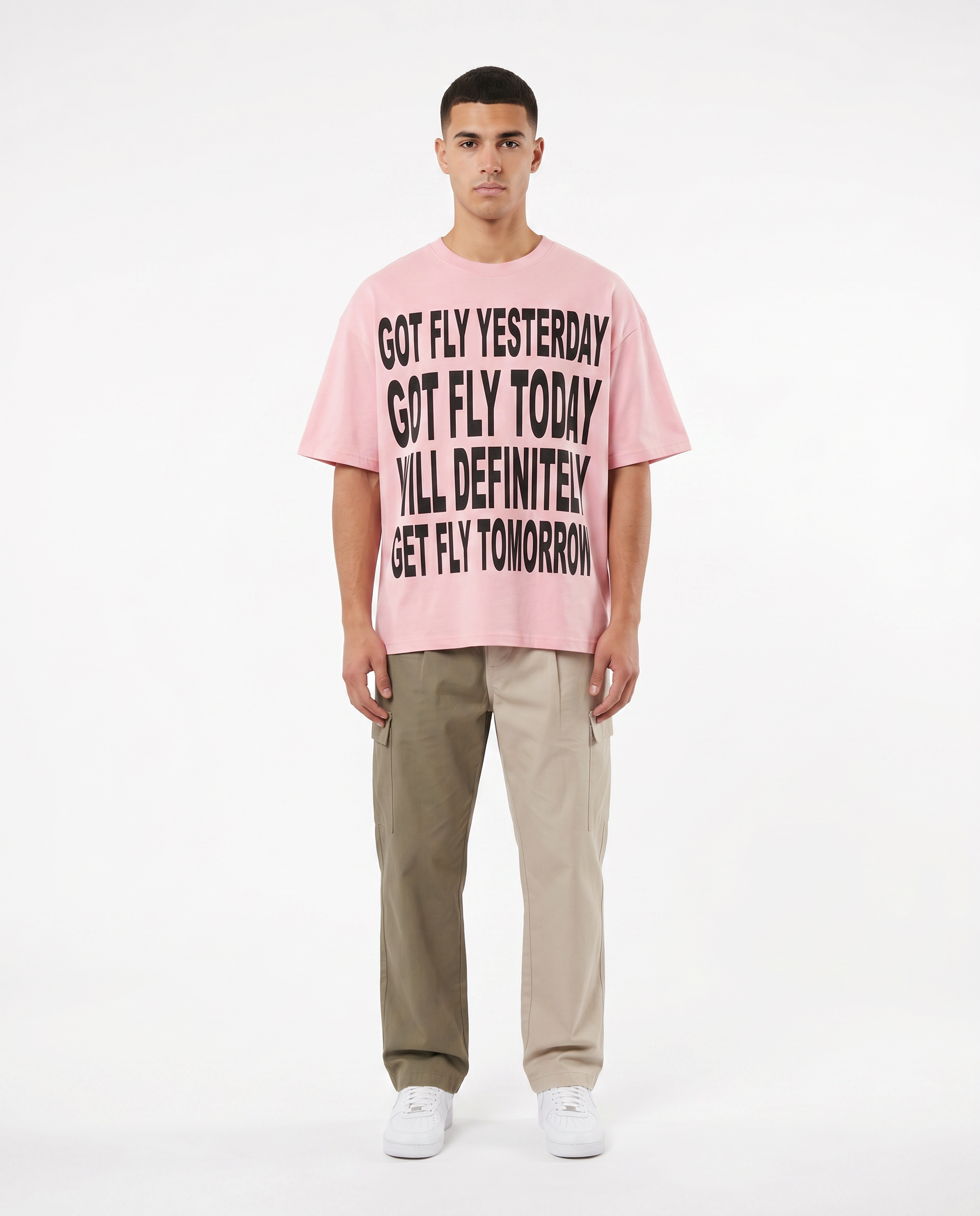 Got Fly Tee — Pink on model
