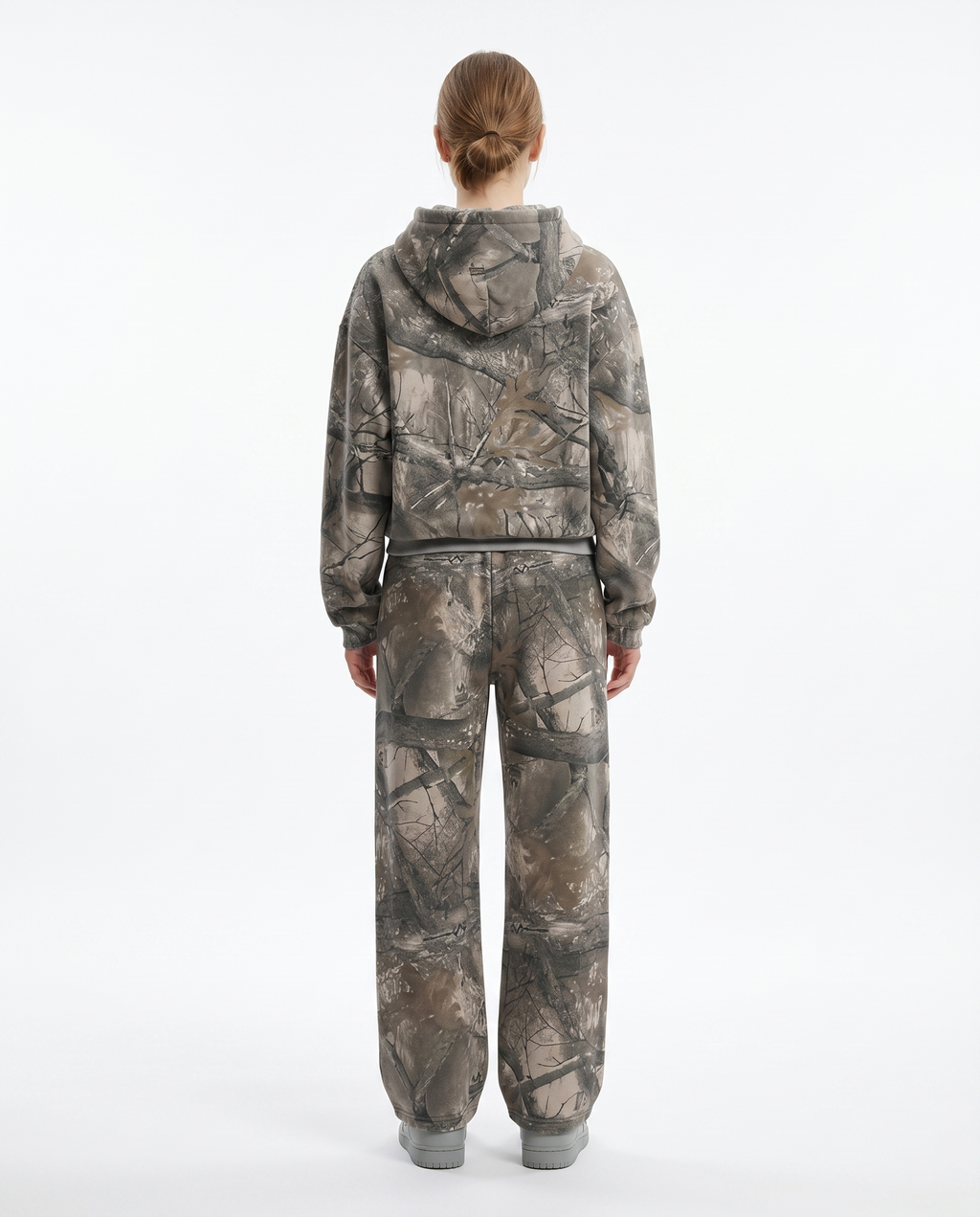 Camo Two-Piece Set — pullover back view