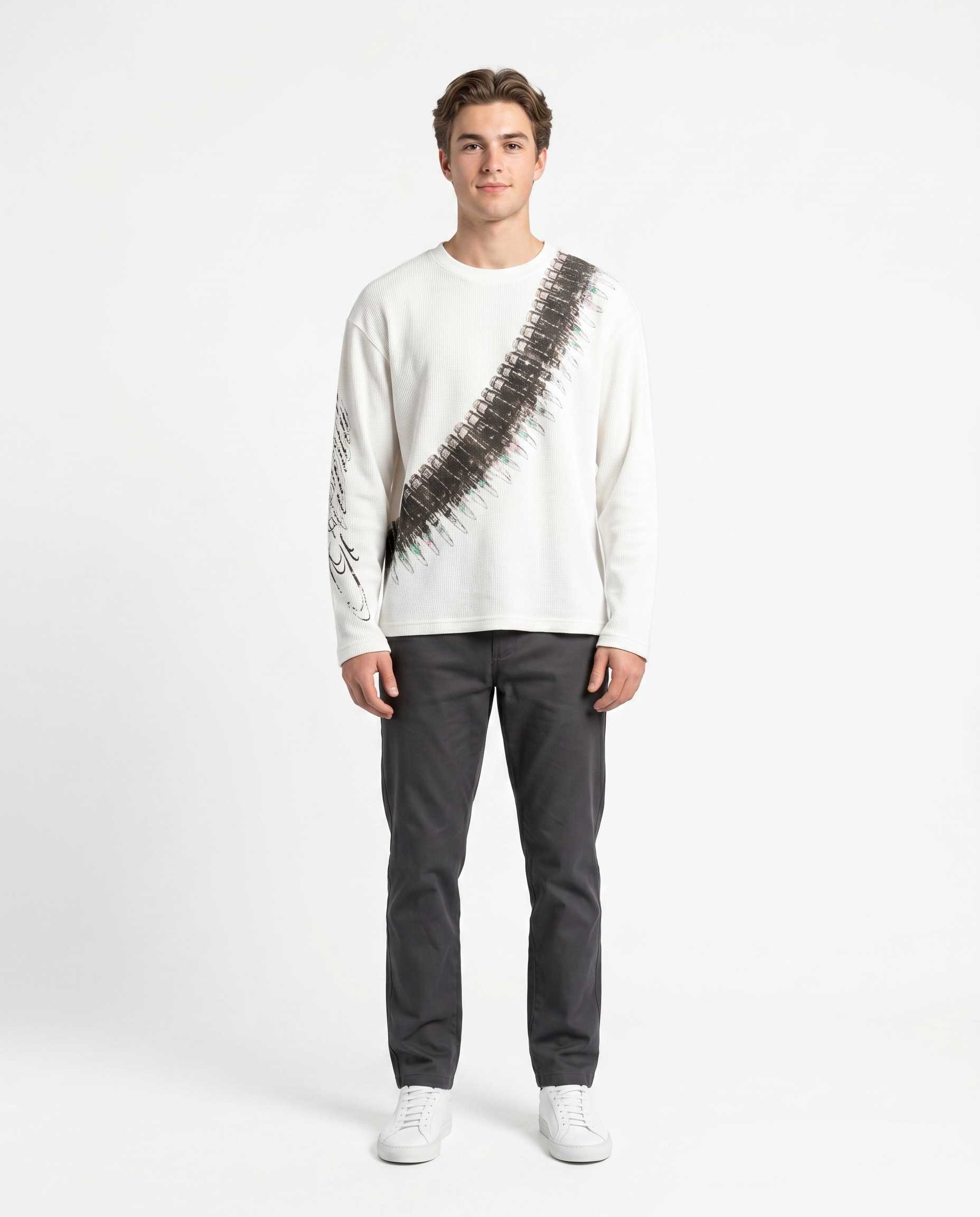Bullet Letter Long-Sleeve — male