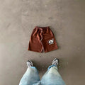 Protect embroidered shorts, Y2K streetwear