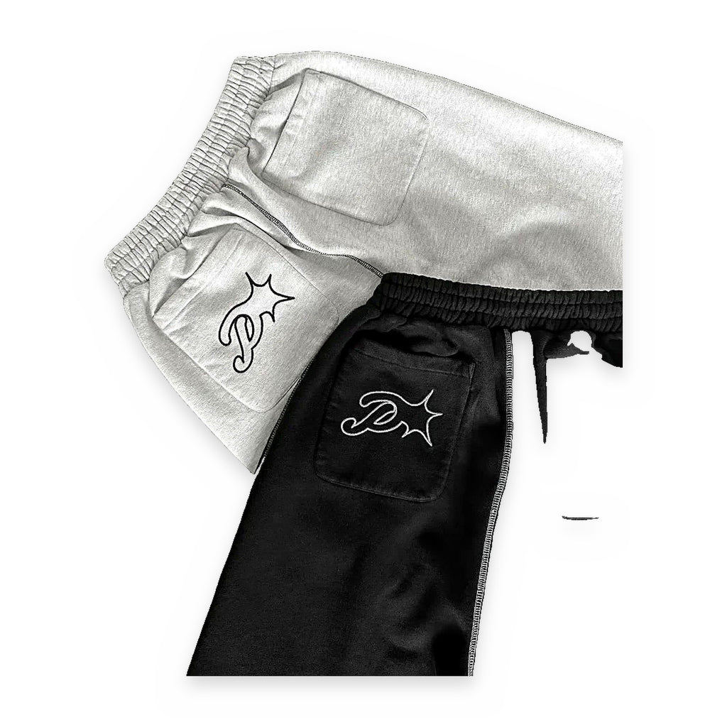 Protect embroidered sweatpants, embroidery detail