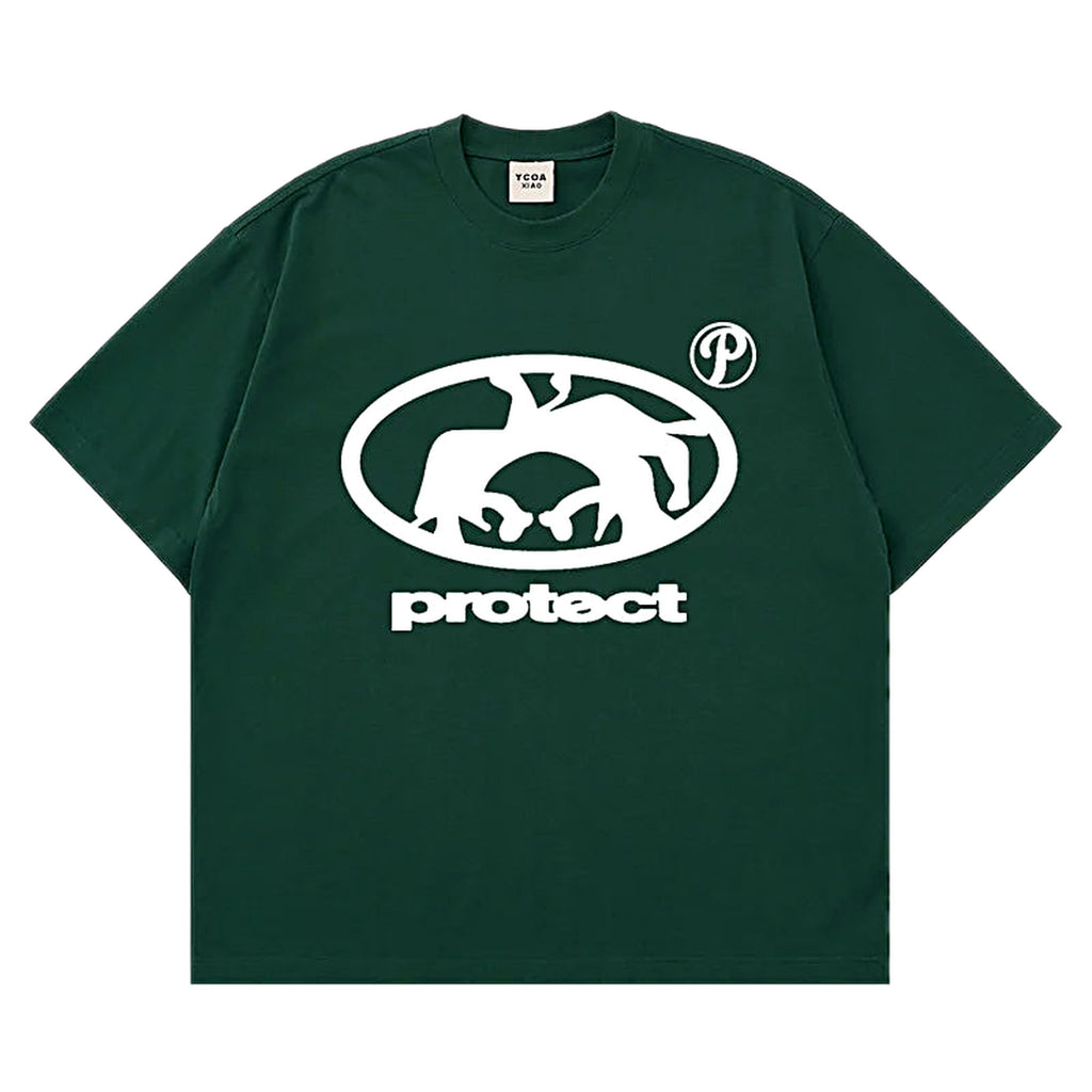 Protect graphic tee, streetwear — product photo