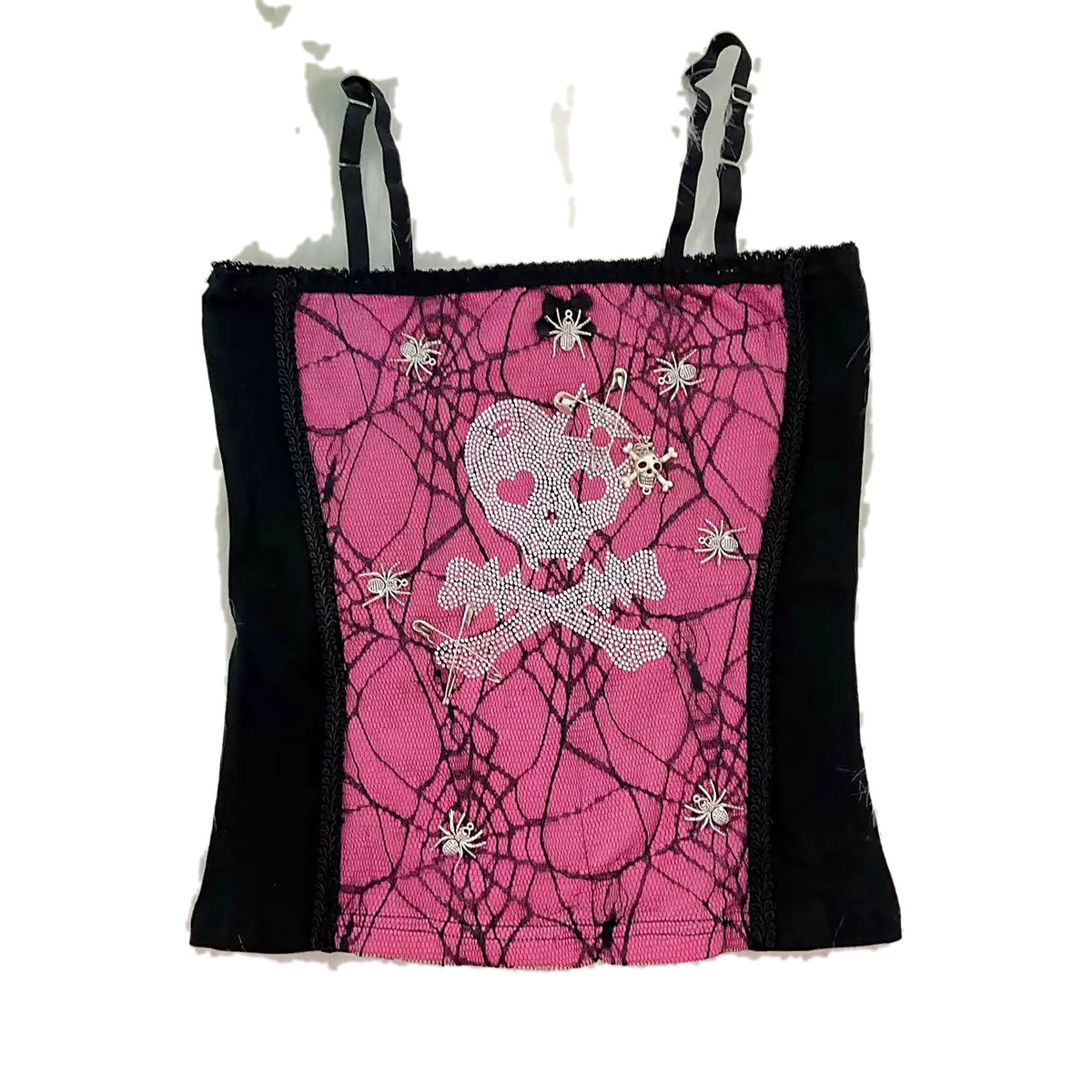 Shiny skull crop top — alternate view